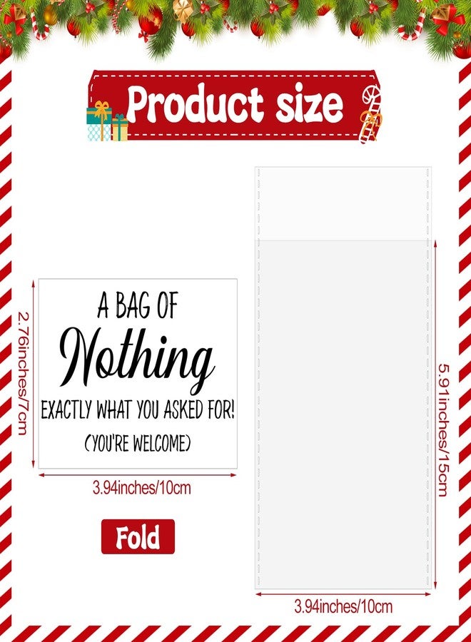 مارسبارك مجموعة مارسبارك المكونة من 12 بطاقة ورقية مع كيس بلاستيكي شفاف، هدايا مضحكة ومقالب عيد الميلاد، مثالية لمن لا يريد شيئًا. مناسبة للرجال والنساء، ومناسبة لحفلات أعياد الميلاد والعطلات. - Image 2